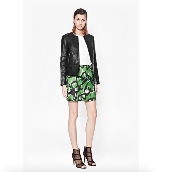 French Connection Dresses & Skirts - French Connection Leopard Moth Faux Pony Skirt